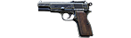 Ramp-Type-Sight Browning Pistol, M1935 decorated