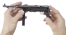 MP-38 Submachine Gun, M1938 miniature model in hand