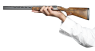 Perazzi MX-8 Double-Barreled Shotgun miniature model in hand