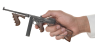 Пистолет-пулемет Томпсона 1921 с рожком миниатюрная модель в руке
